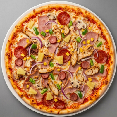 Ham & Pineapple Pizza 