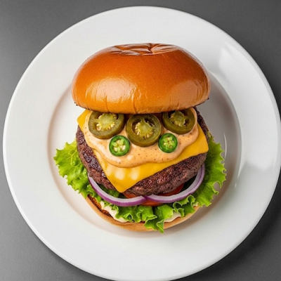 1/2 Pounder Spicy Burger 