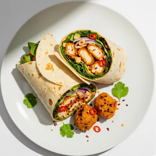 Chicken Pakora Hoagie Wrap 