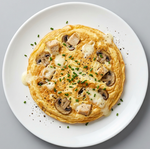 Chicken & Mushroom Omelette Single 