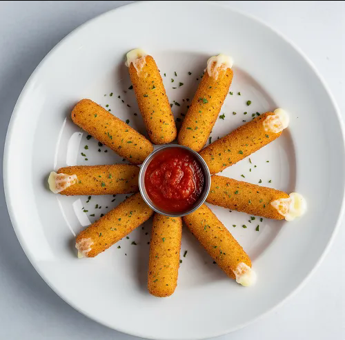 8 Mozzarella Sticks, Salad & Dip 