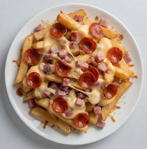 Chips, Cheese, Ham & Pepperoni 
